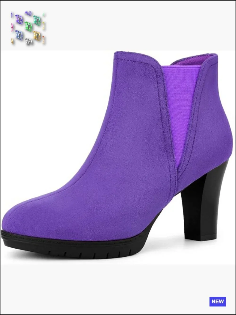Chelsea Ankle Booties Lug Sole Chunky Heel Platform Boots Women's Size M